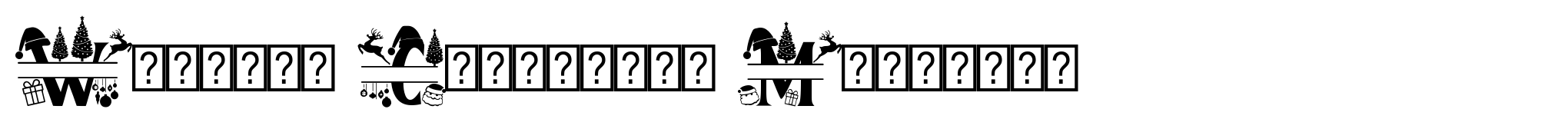 Welcome Christmas Monogram image